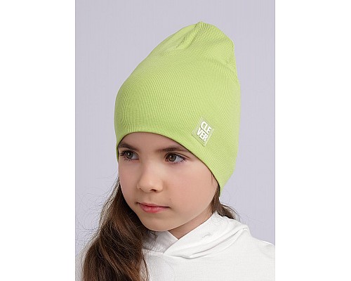 Детская двойная шапка, св. зеленый