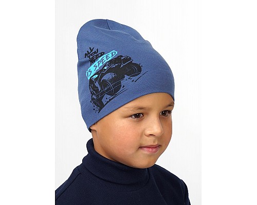 Детская шапочка для мальчика, синий