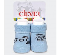 Носки ясельные плюш, св. голубой