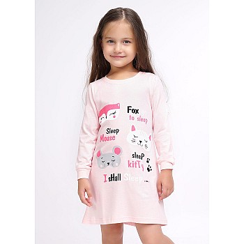 Сорочка ночная детская, св. розовая
