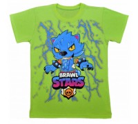 Футболка салатовая BRAWL-STARS Леон