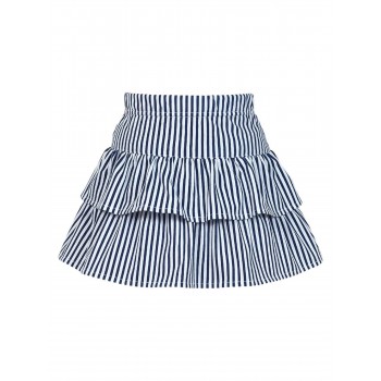 Юбка-на кокетке, полоска