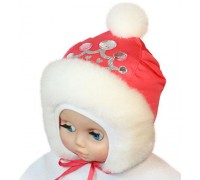 Шапка для девочки, корона