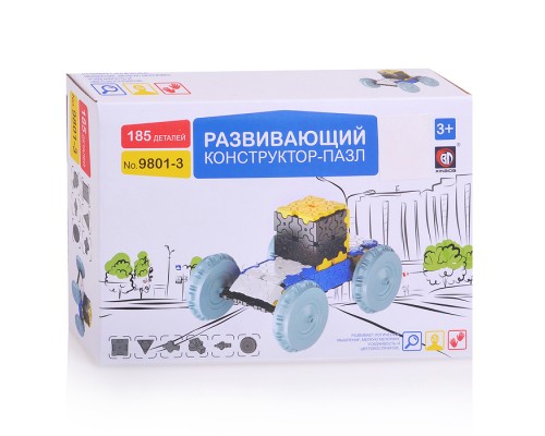 Развивающий конструктор-пазл(185 дет)