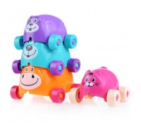 Пирамидка "Зверята-акробаты"