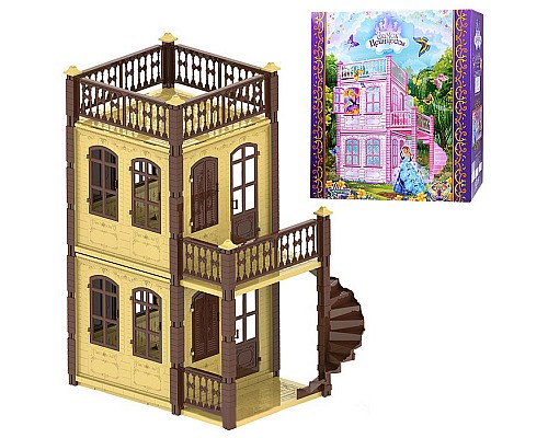Домик для кукол "Замок принцессы" (2 этажа)