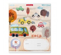 Тетрадь 12 л., клетка, "Автопарк"