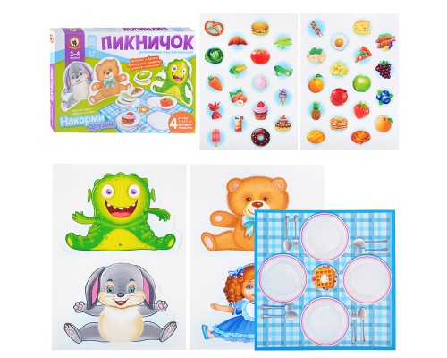 Настольная игра "Пикничок" с объемными фигурами
