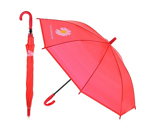Зонт детский с ромашкой (45см.) красный