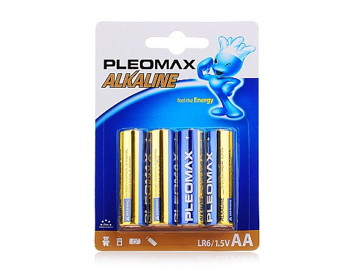 Батарейки алкалиновые PLEOMAX LR6-BL4