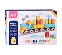 Конструктор "Паровозик" (31 дет.) в коробке