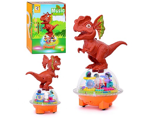 Интерактивная игрушка "Летающая тарелка с Динозавриком" в коробке