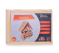Развивающая игра "Деревянный конструктор "Домик"