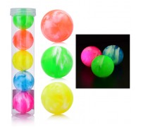 Мяч "Цветная дымка" (4,5 см), со светом, в тубе