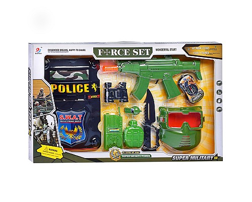 Набор полицейского (10 предметов) в коробке