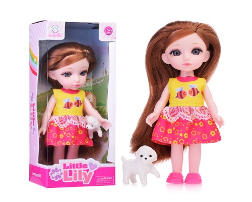 Кукла "Little lily" с питомцем, в коробке