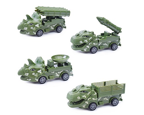 Набор машин военных "Динозавры" в пакете