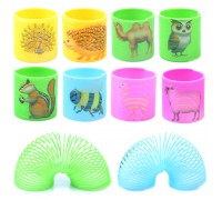 Пружинка-радуга "В мире животных-2" в пакете