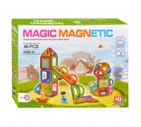 Конструктор магнитный "Геометрия" (40 дет.) в коробке