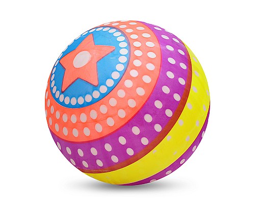 Мяч детский надувной "Яркая звёздочка" 60гр.