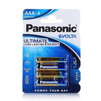 Батарейки алкалиновая Panasonic EVOLTA LR03EGE/4BP LR03 BL4
