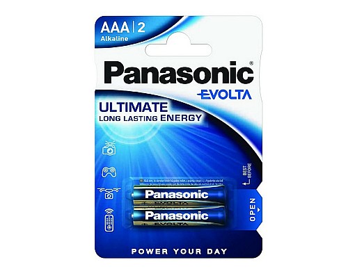 Батарейки алкалиновая Panasonic EVOLTA LR03EGE/2BP LR03 BL2