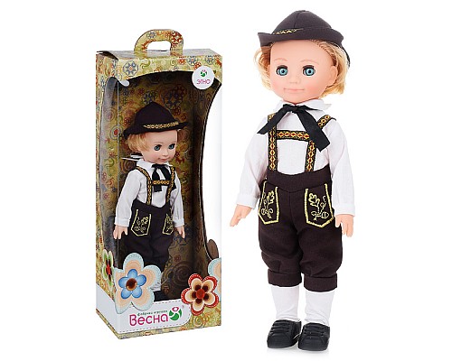 Кукла Мальчик в баварском костюме