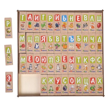 Игра настольная Джанга "Алфавит" (МДФ)