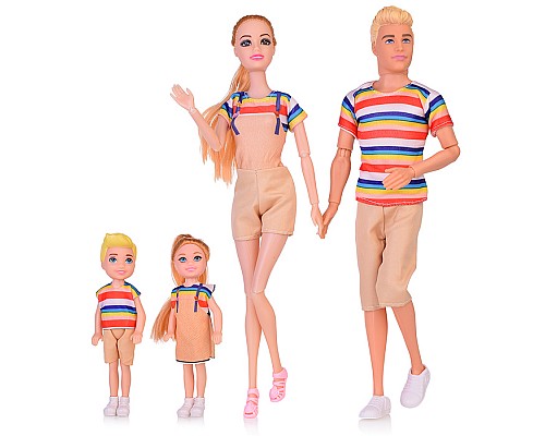 Набор кукол "Дружная семья" в пакете