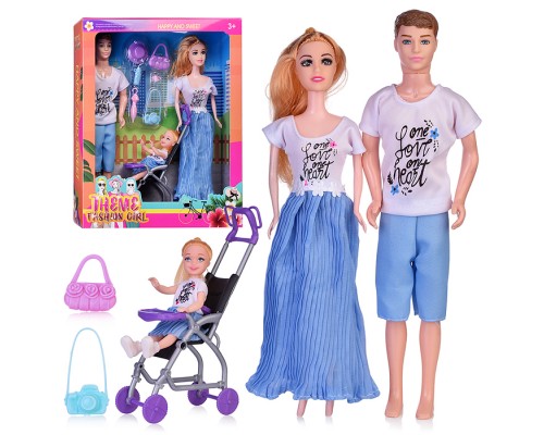 Набор кукол "The fashionable family" в коробке