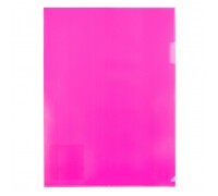 Папка-уголок A4 180 мкм, волокно, розовый Trend NEON