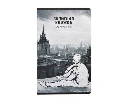 Записная книжка для мальчиков "Вдали" (130х210мм, 56л, крепление-скрепка)
