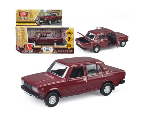 Машина металл LADA "Ваз-2105" 1997 12 cm, (двери, багаж) инерц.