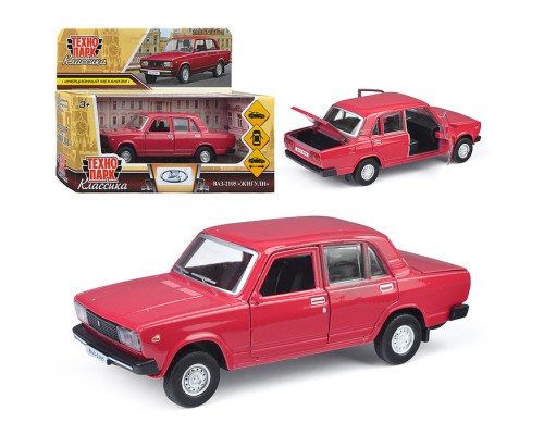 Машина металл LADA "Ваз-2105" 1997 12 cm, (двери, багаж) инерц.