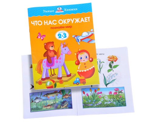 Умная книжка 2-3 года. Что нас окружает.