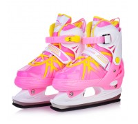 Коньки (размер S30-34) розовые, в сумке