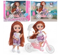 Кукла "Велопрогулка" с аксессуарами, в коробке