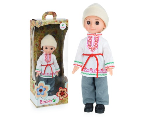 Кукла Мальчик в марийском костюме 30 см
