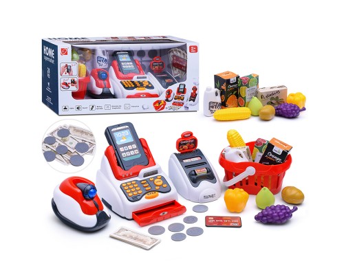 Игровой набор "Касса" с продуктами (33 предмета) в коробке