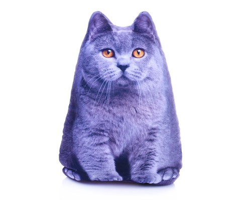 Игрушка антистресс "Кот серый" 30см
