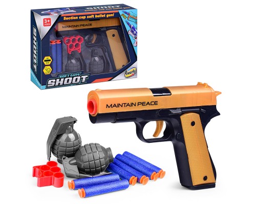 Пистолет "Soft gun shoot" в короьке