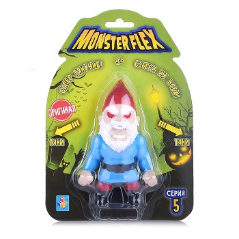 Тянущаяся фигурка Зловещий гном 15см Monster flex серия 5