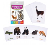 Развивающие карточки. Дикие животные