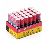 Батарейка "Alkaline" алкалиновая, AAA, LR03, 1,5В, 24 шт в термоусадочной пленке