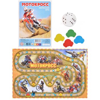 Настольная игра "Мотокросс" (ходилки)