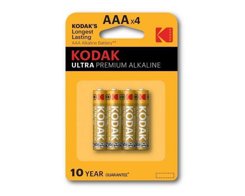 Батарейки алкалиновая Kodak Ultra Premium LR03 BL4