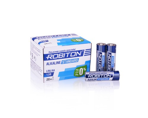 Батарейки алкалиновые ROBITON STANDARD LR6 BULK20 (20шт.)