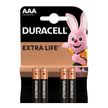 Батарейки алкалиновая DURACELL BASIC NEW LR03 BL4