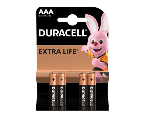 Батарейки алкалиновая DURACELL BASIC NEW LR03 BL4