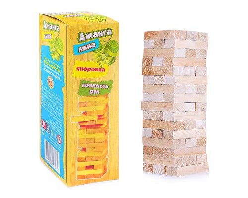 Настольная игра "Джанга Липа" малая (из натурального дерева)